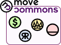 Move Commons Com fins lucrativos, Reproduzível, Promove o Meio Ambiente em Commons, Organização não-hierárquica